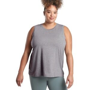 Athleta Vital 2.0‎ Tank Womens 2X Grey Heathered Activewear Sleeveless 644331